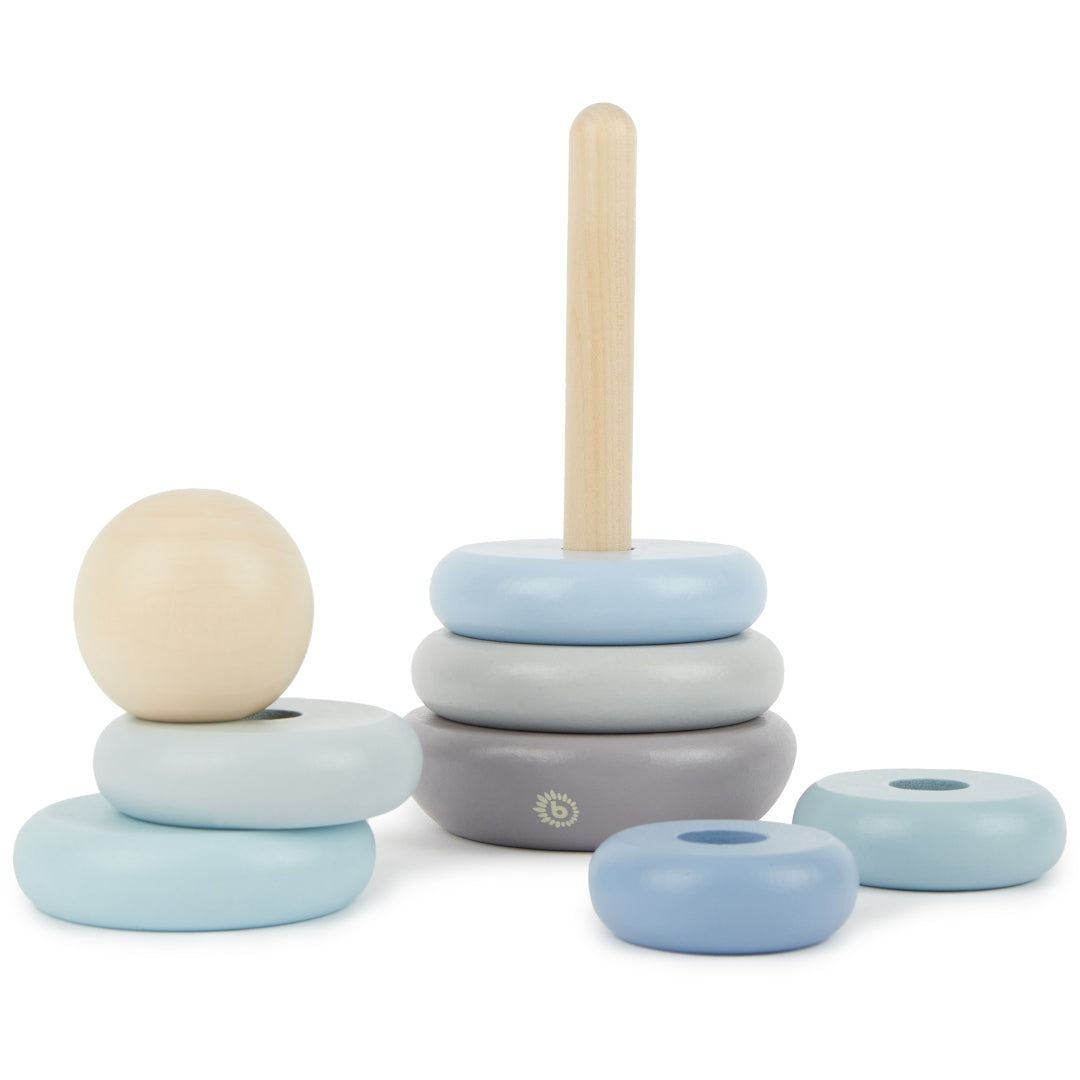 Hazy wood stacking tower | bieco