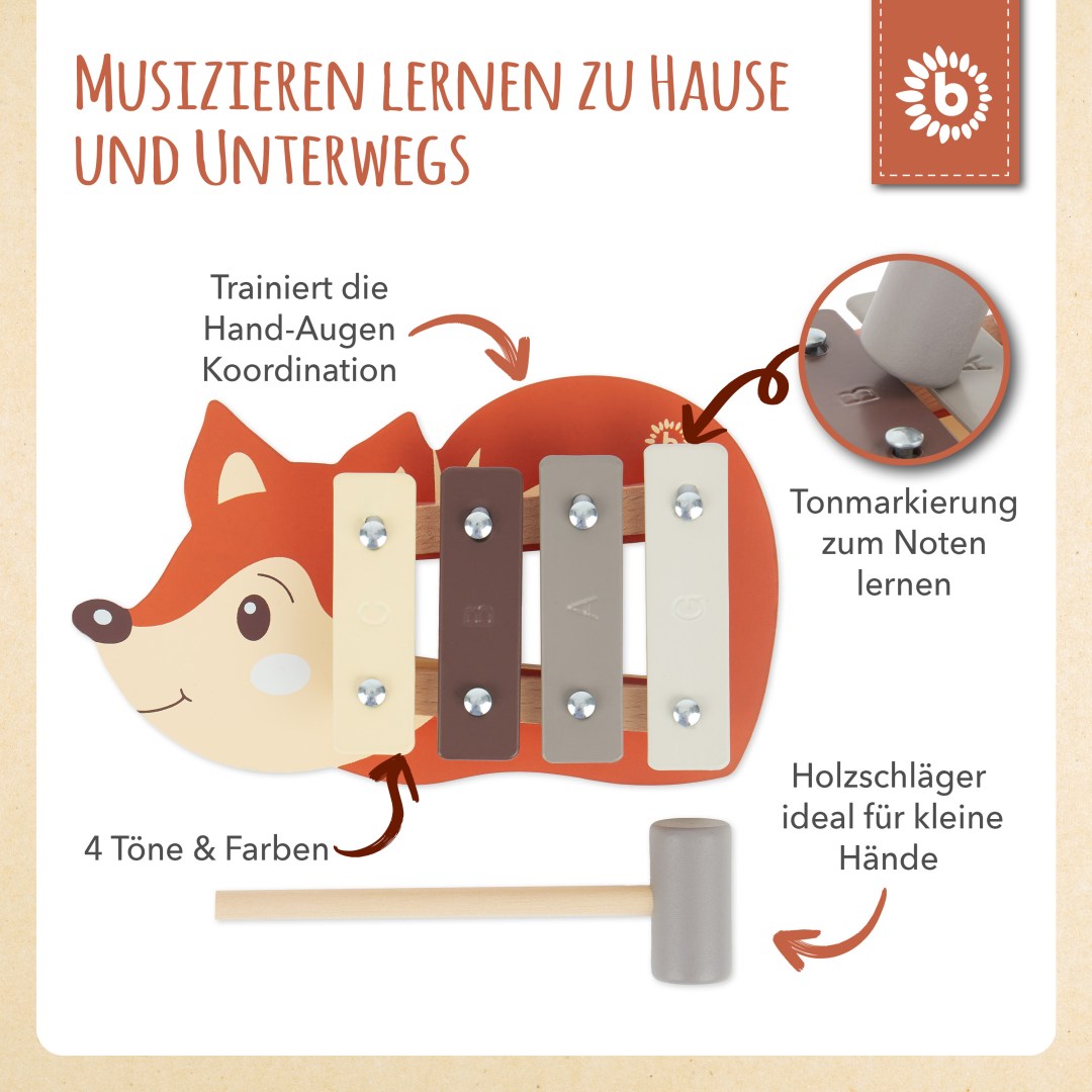 Mini Xylophon Fuchs | bieco