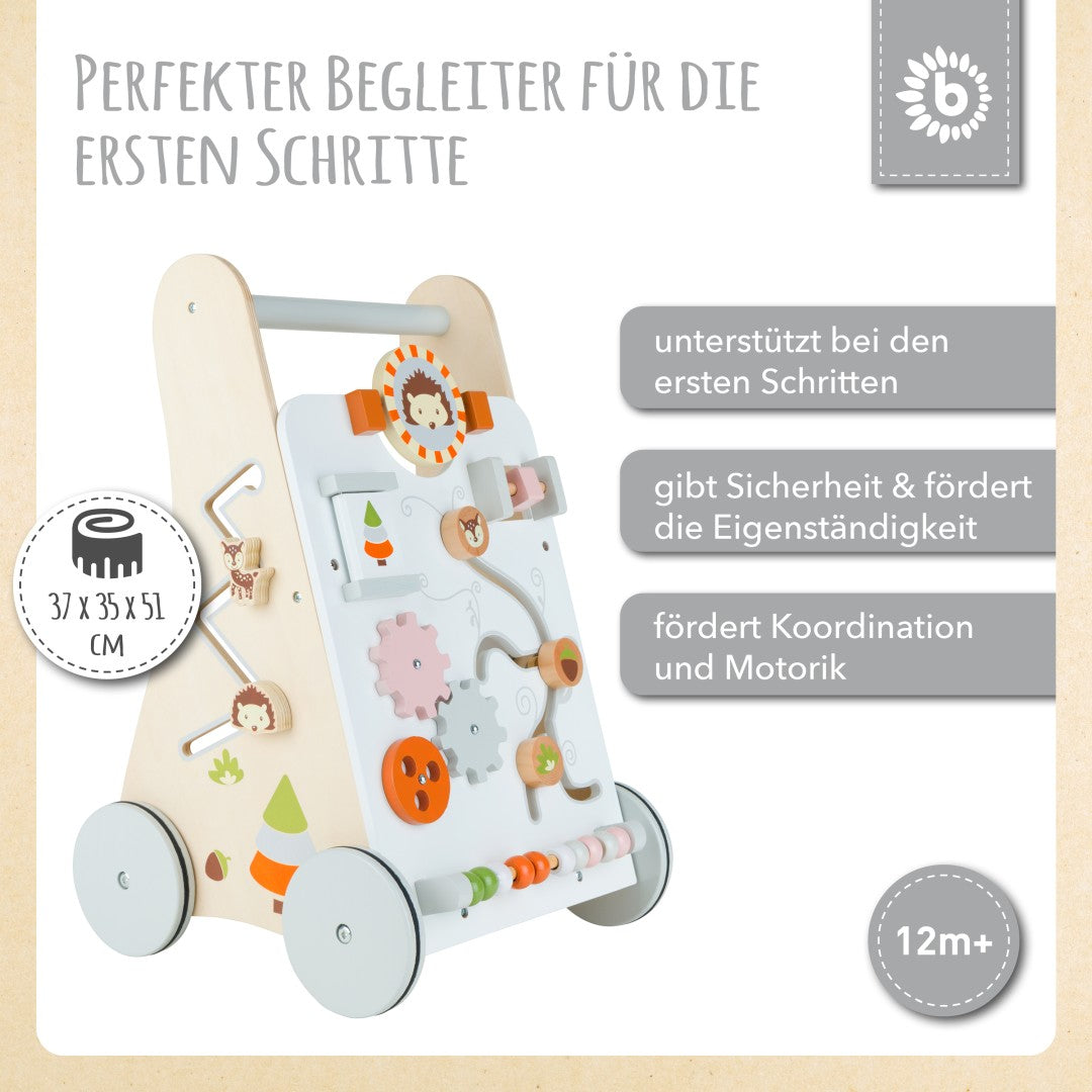 Lauflernwagen Waldtiere Holz | bieco