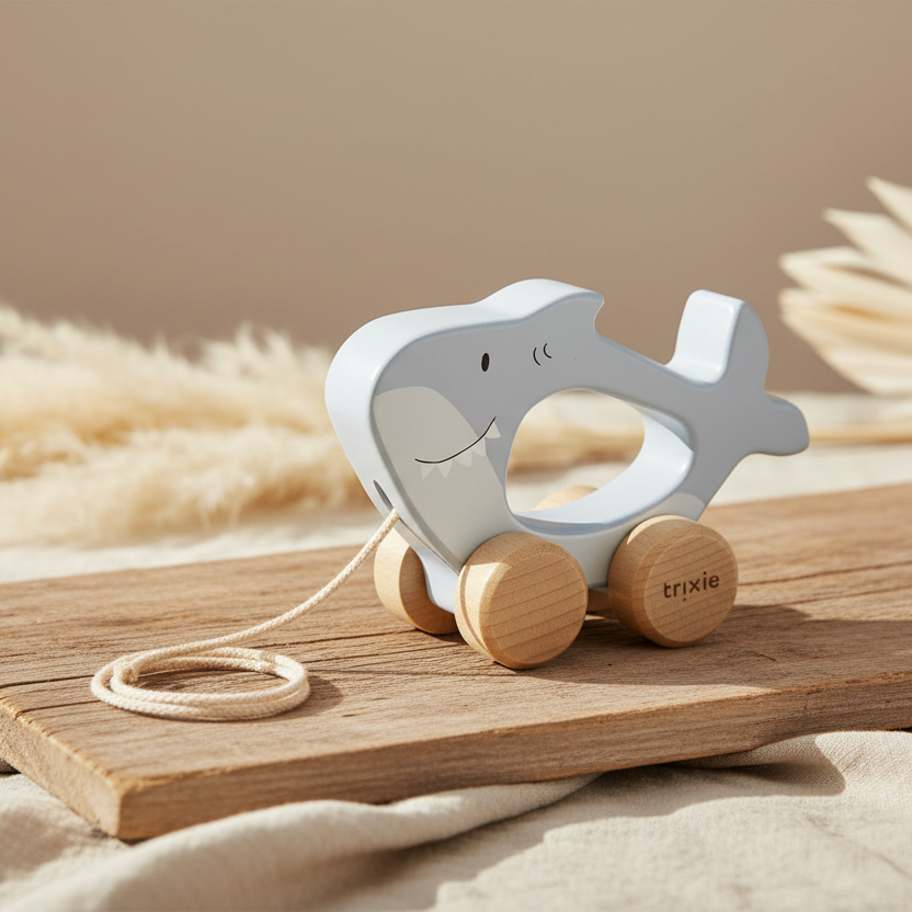 Holz Nachziehtier - Herr Hai | Trixie