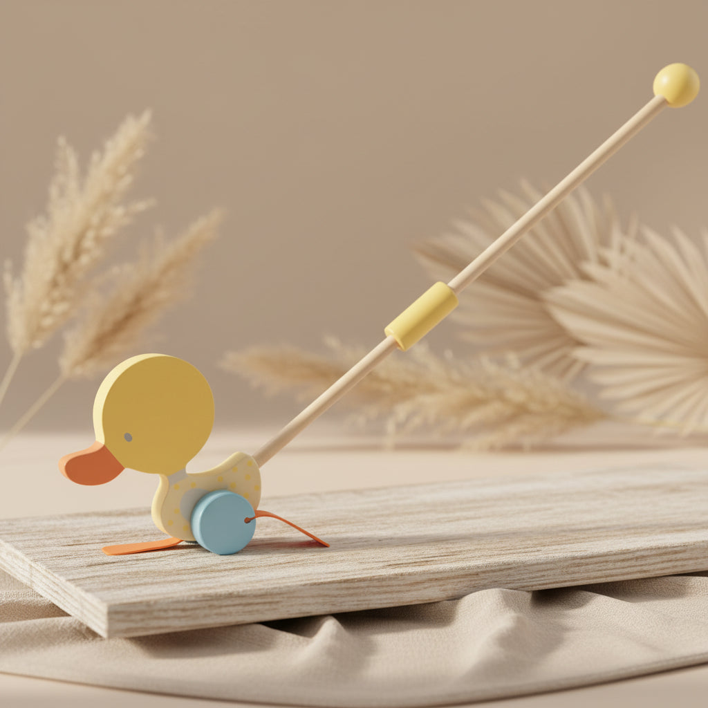 Rollerstab Watschelente Holz gelb | bieco