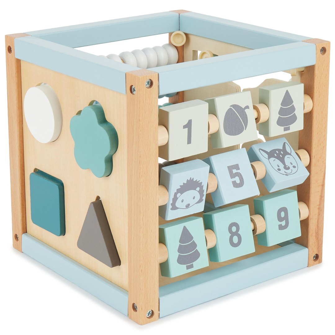 Motor skills cube forest animals wood | bieco
