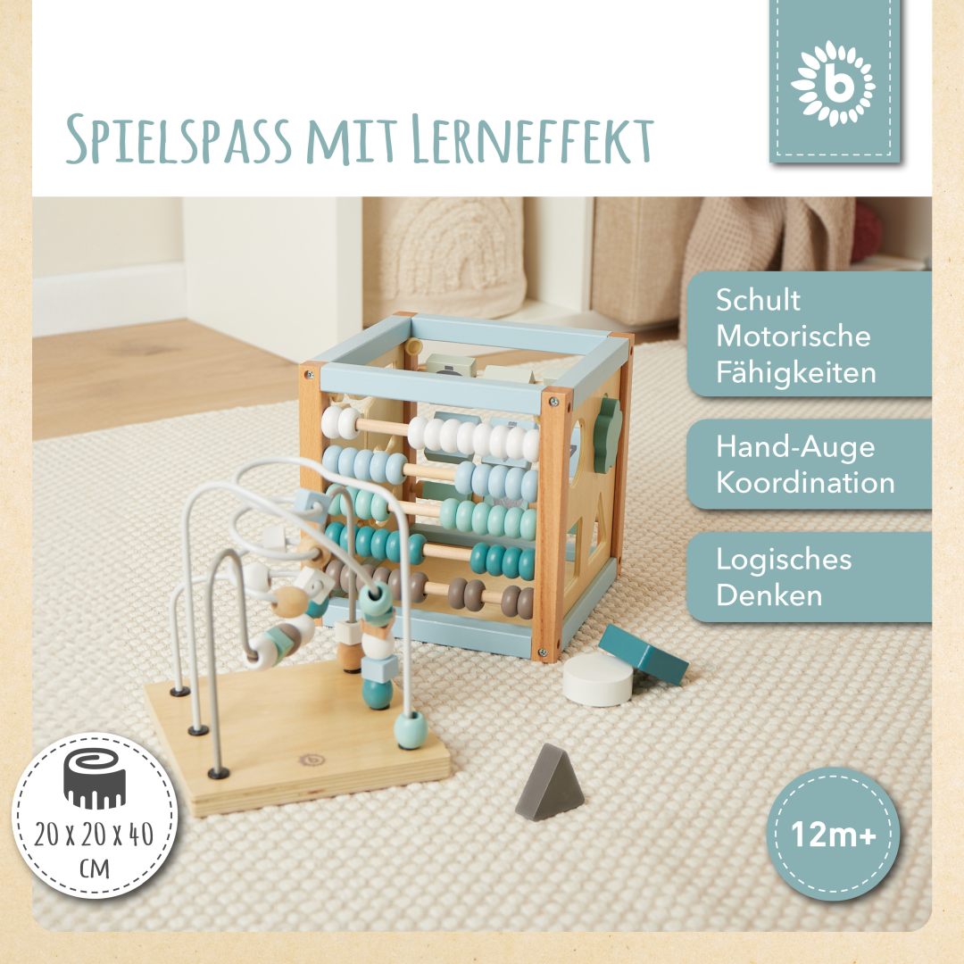 Motorikwürfel Waldtiere Holz | bieco