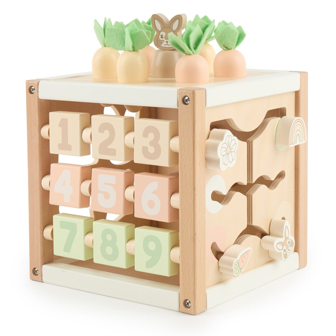 Motor skills cube rabbit fine wood | bieco