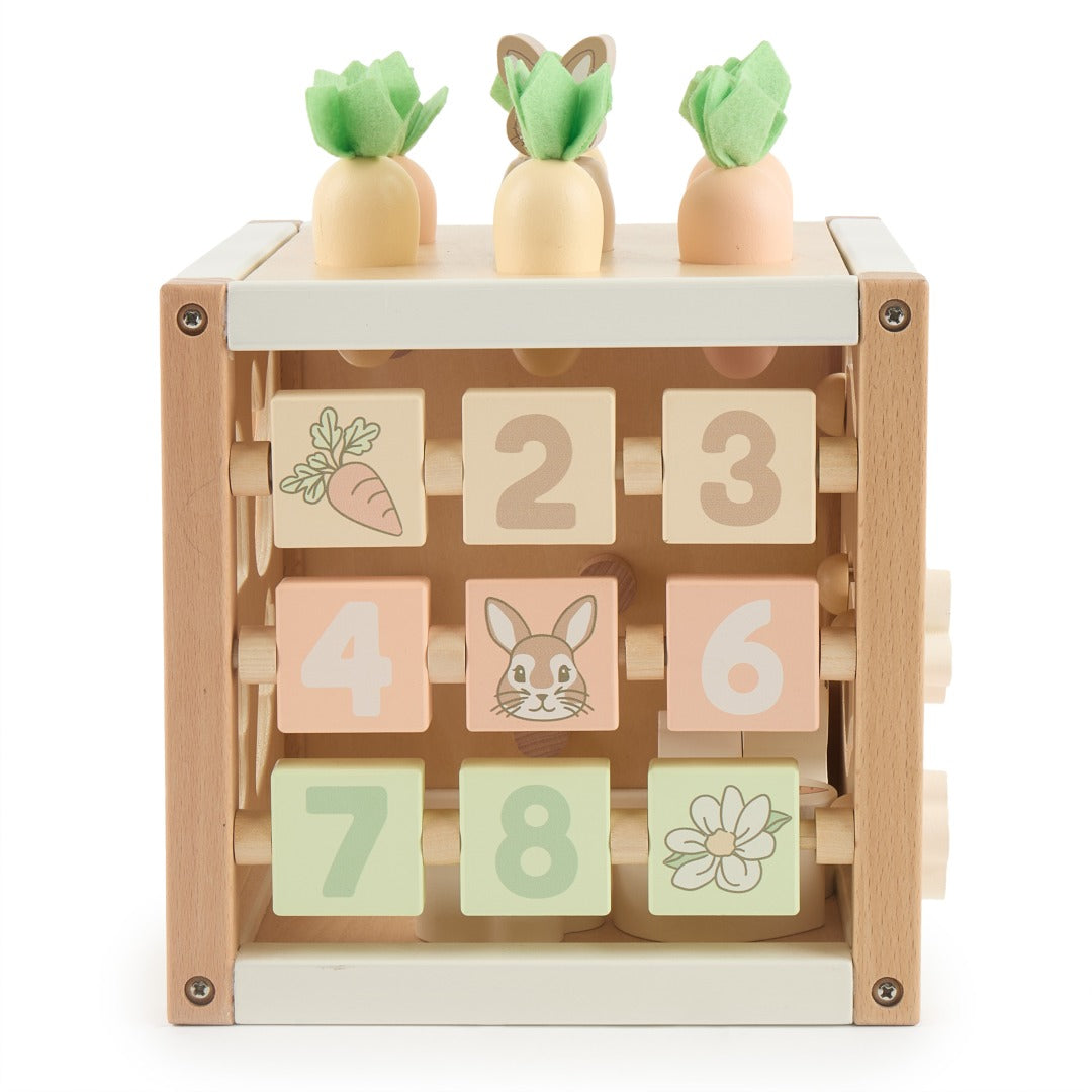 Motor skills cube rabbit fine wood | bieco