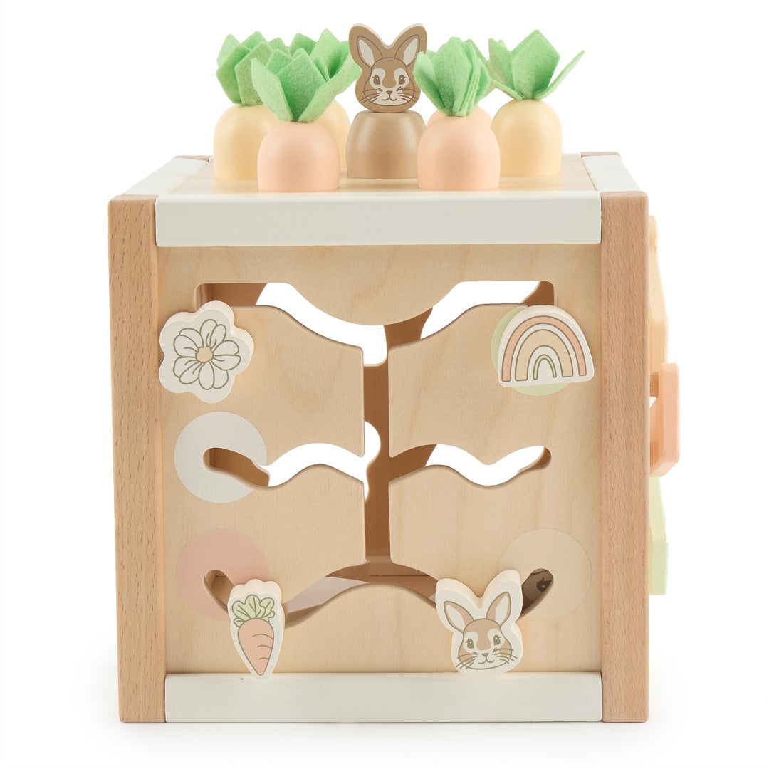 Motor skills cube rabbit fine wood | bieco