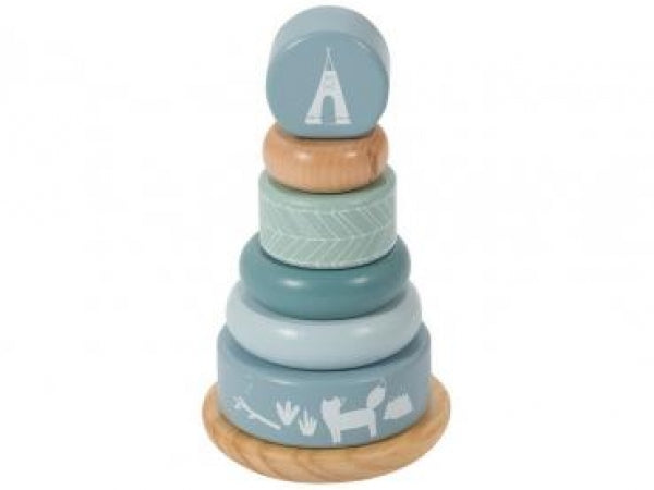 Stapelturm Adventure blue - doppelseitig - Zur Taufe | Little Dutch