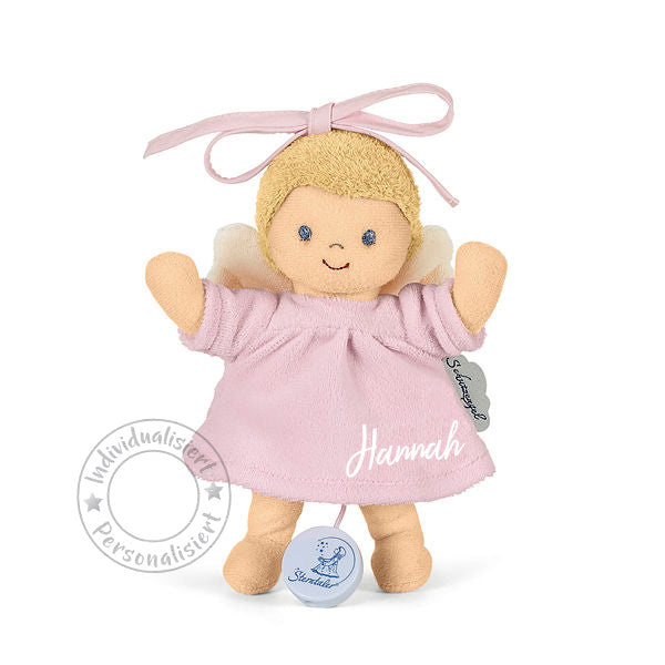 Spieluhr klein Schutzengel mit Geschenkbox inkl. Grußkarte, rosa | Sterntaler