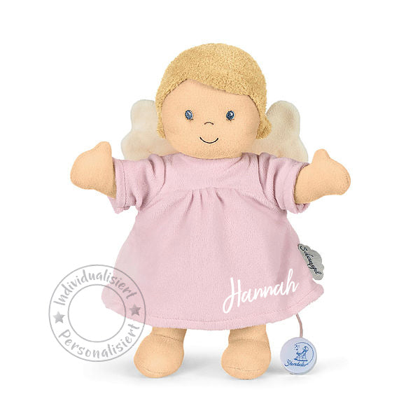 Spieluhr Schutzengel mit Geschenkbox groß inklusive Grußkarte, rosa | Sterntaler