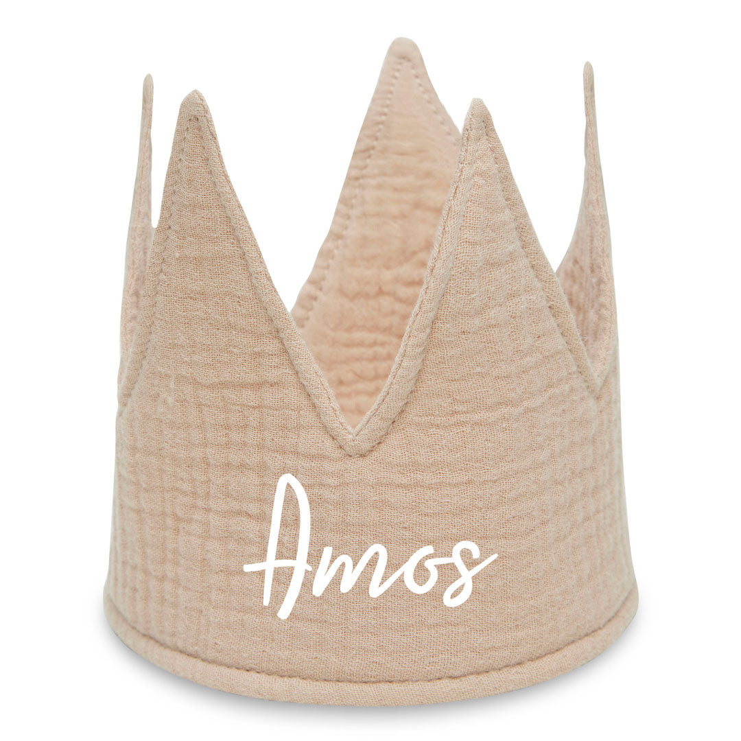 Geburtstagskrone Biscuit für 1.–5. Geburtstag aus Baumwolle | Jollein