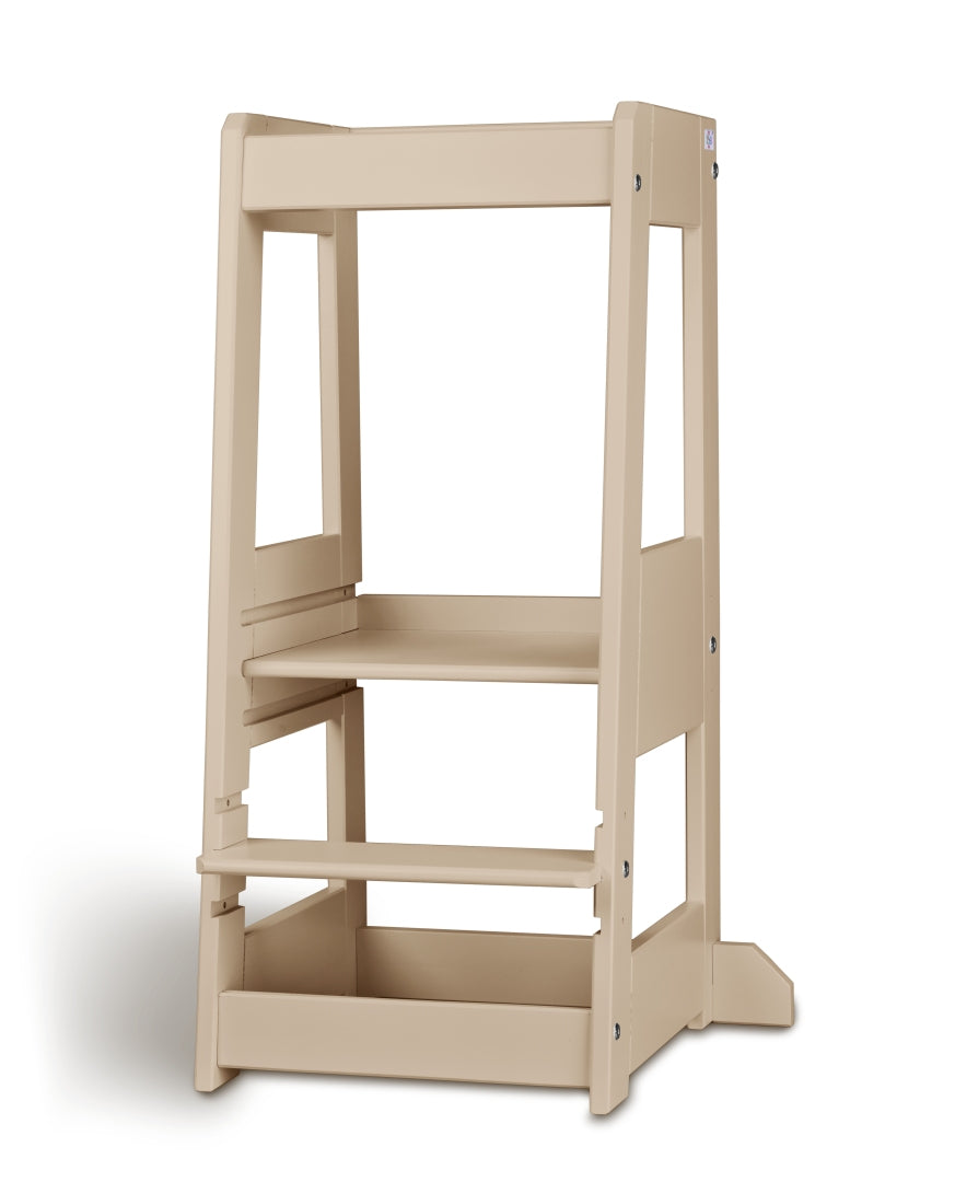 Entdeckerturm / Lernturm FELIX mitwachsend Buche massiv CASHMERE | tiSsi®