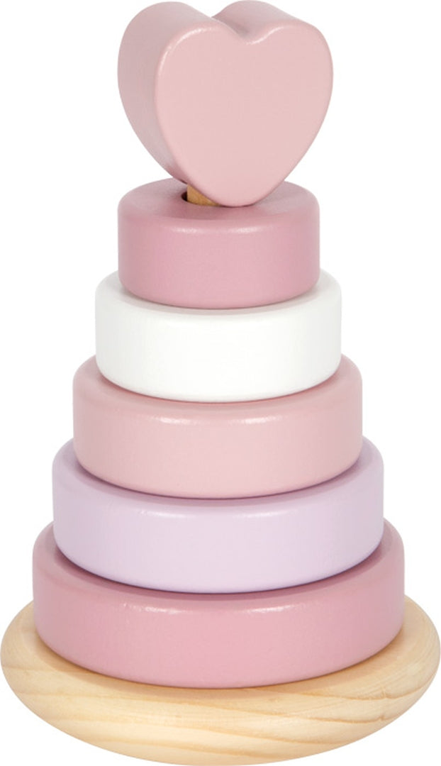 Personalized Stacking Tower Pink - Birth Gift | by Schmatzepuffer