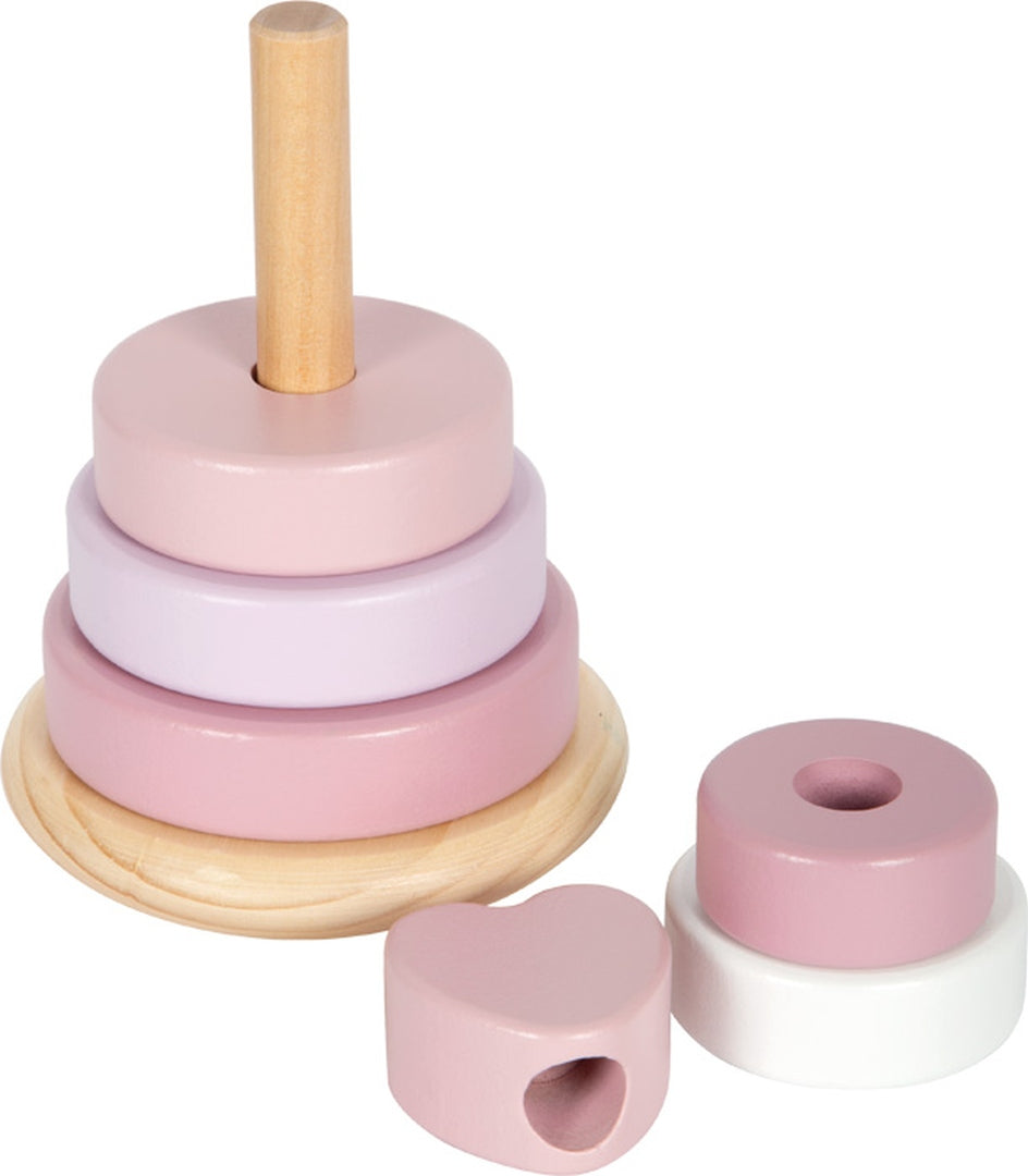 Personalized Stacking Tower Pink - Birth Gift | by Schmatzepuffer