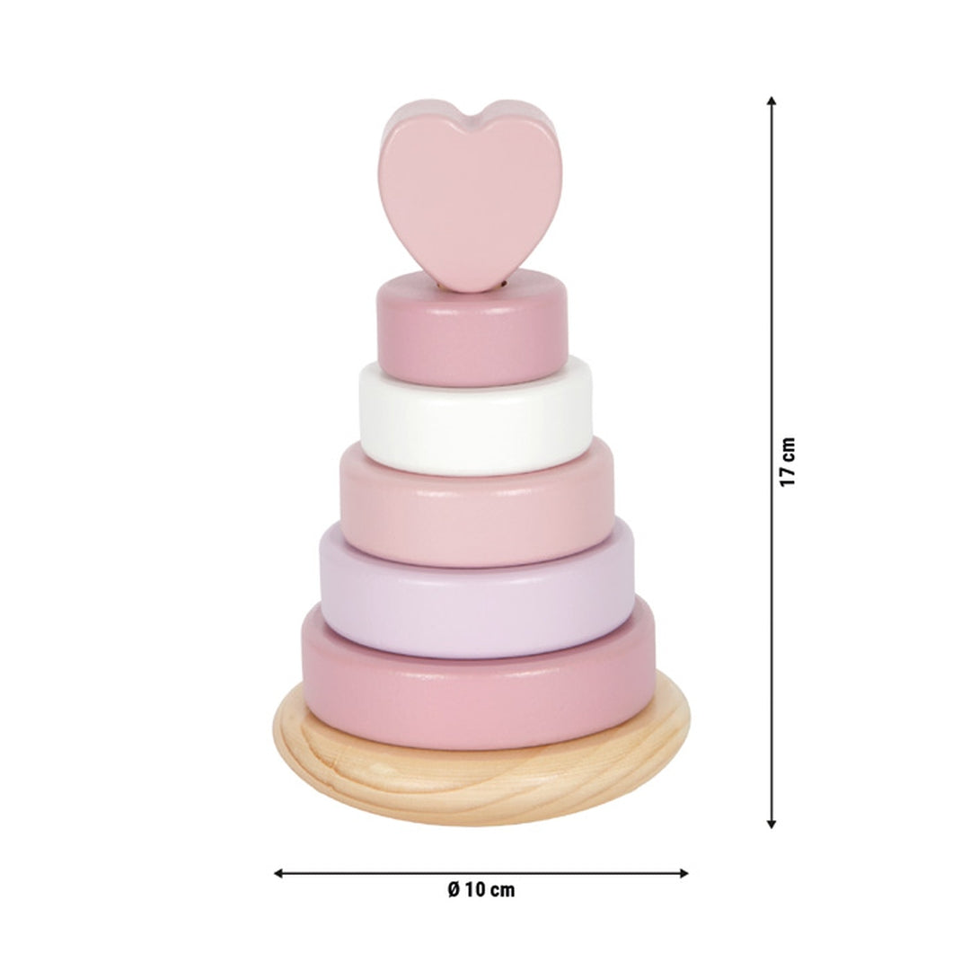 Personalized Stacking Tower Pink - Birth Gift | by Schmatzepuffer