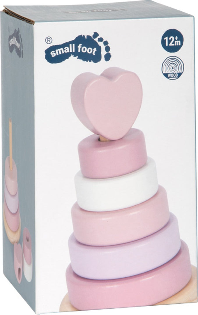 Personalisierter Stapelturm rosa - Zur Geburt | small foot by Schmatzepuffer