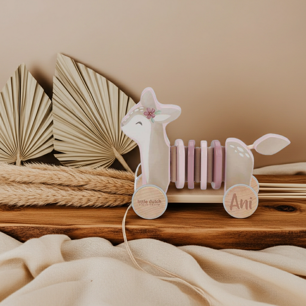 Little Dutch Fairy Garden Wobble Pull Toy Deer