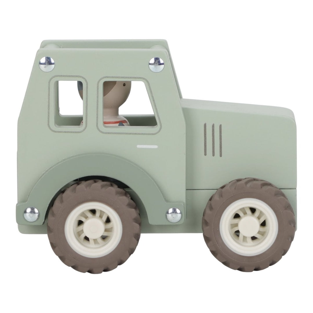 Personalisierter Holztraktor – Holzspielzeug Traktor mit Name | Schmatzepuffer
