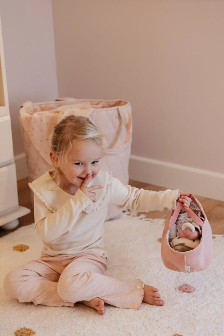 Babypuppe Rosa im Körbchen | Little Dutch