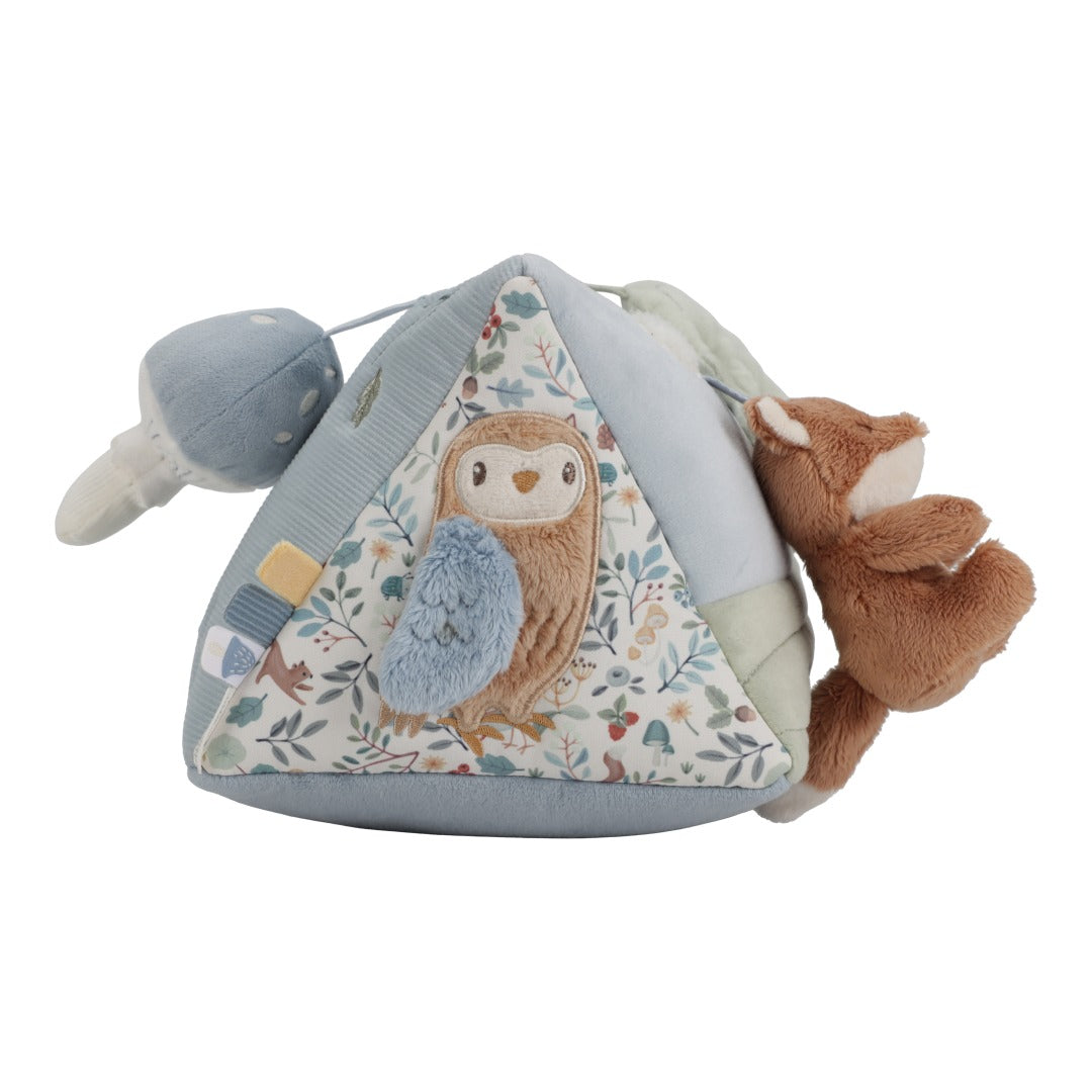 Coussin de motricité Triangle d'activités Amis de la forêt | Little Dutch
