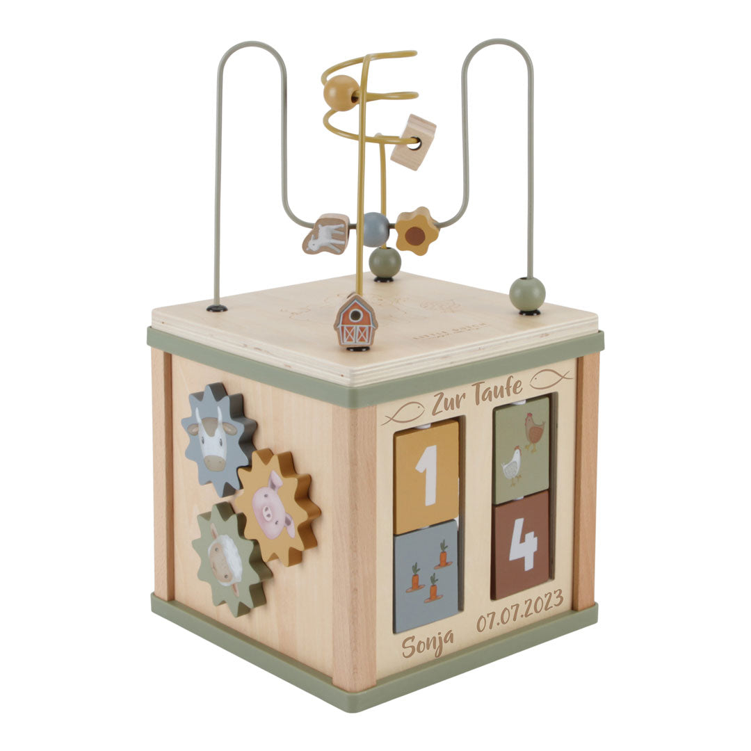 Little Farm Motor Skills Cube - For Baptism | Little Dutch