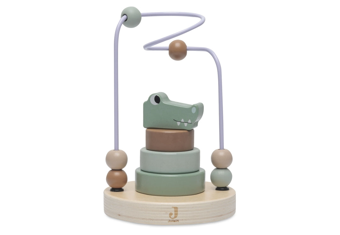 Houten activiteitenspiraal Croco | Jollein