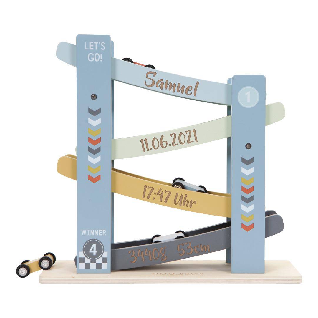 Marble Run "For Birth" Ocean Wood, blue | Little Dutch