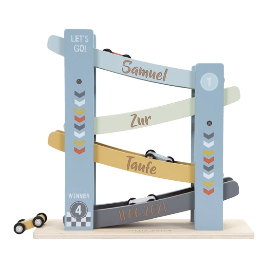 Marble Run "For Baptism" Ocean Wood, blue | Little Dutch