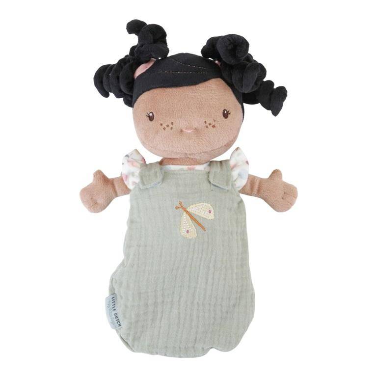 Poupée en peluche Baby Evi avec coffret de soins Fleurs et Papillons | Little Dutch