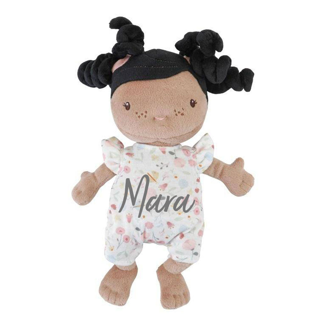 Cuddly doll Baby Evi with care set Flowers & Butterflies, | Little Dutch