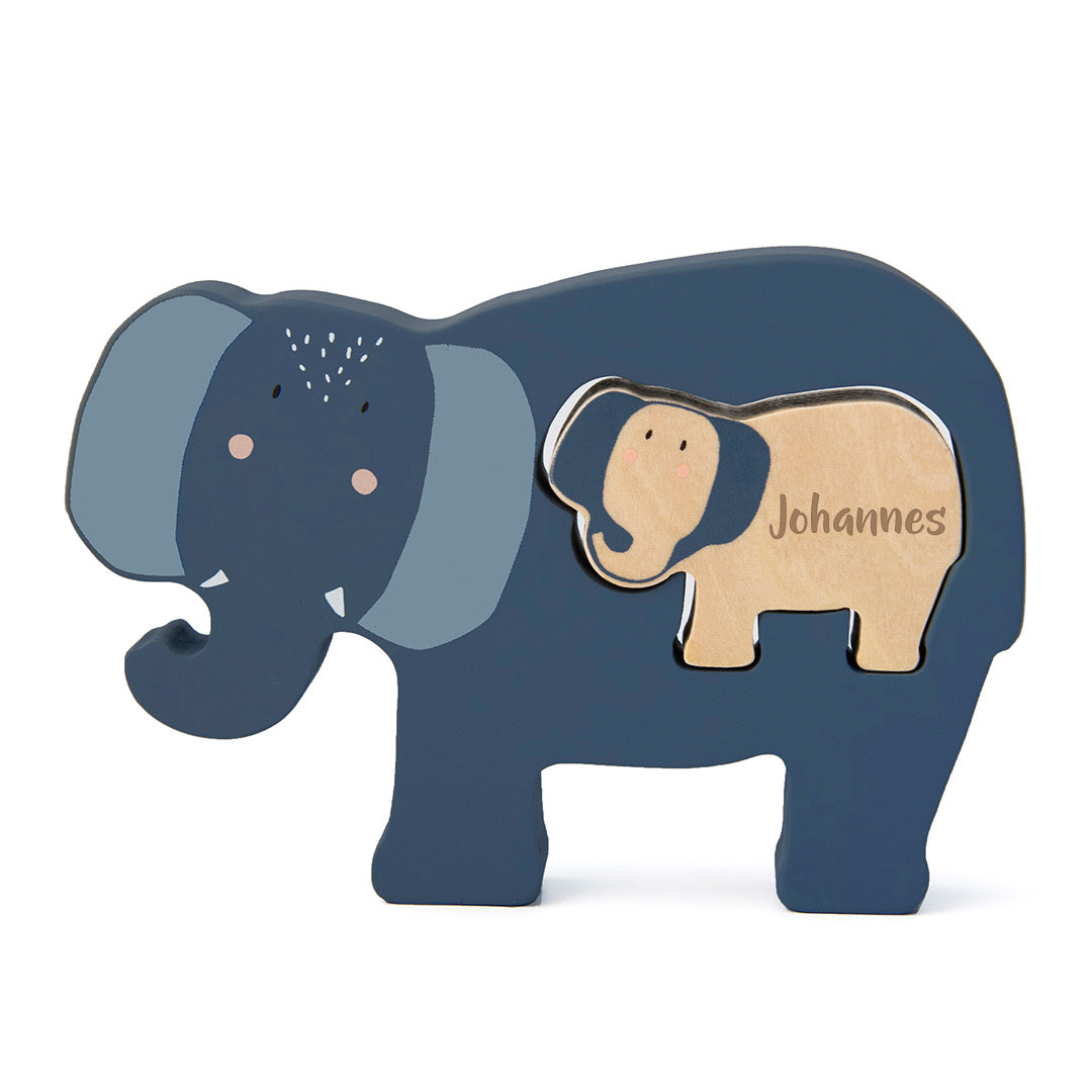 Houten babypuzzel - Olifant | Trixie