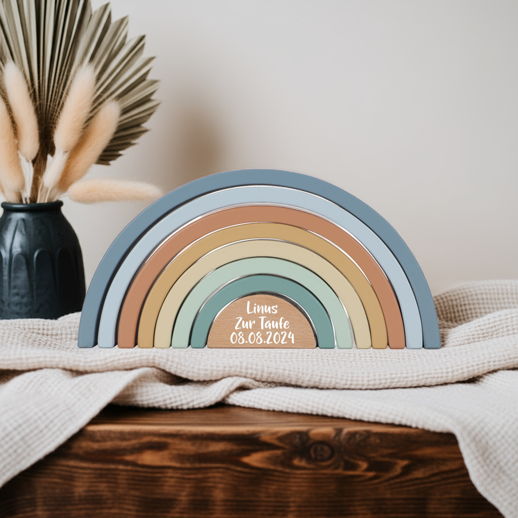 Stapel-Regenbogen Forest Friends "Zur Taufe" | Little Dutch