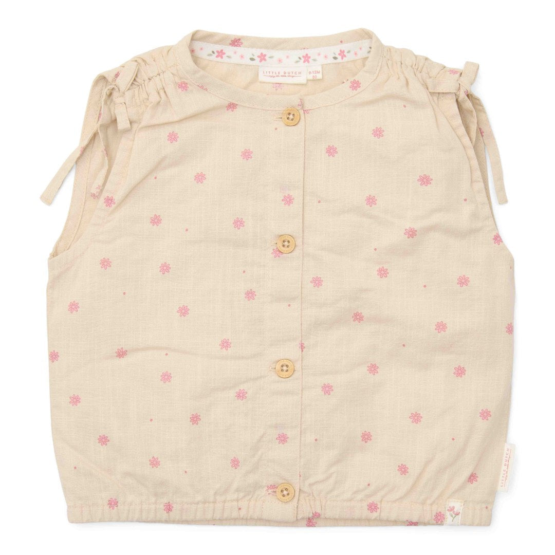 Bluse ärmellos Sand | Little Dutch