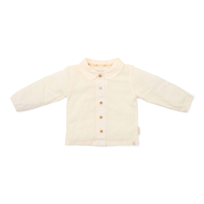 Long-sleeved cream blouse | Little Dutch