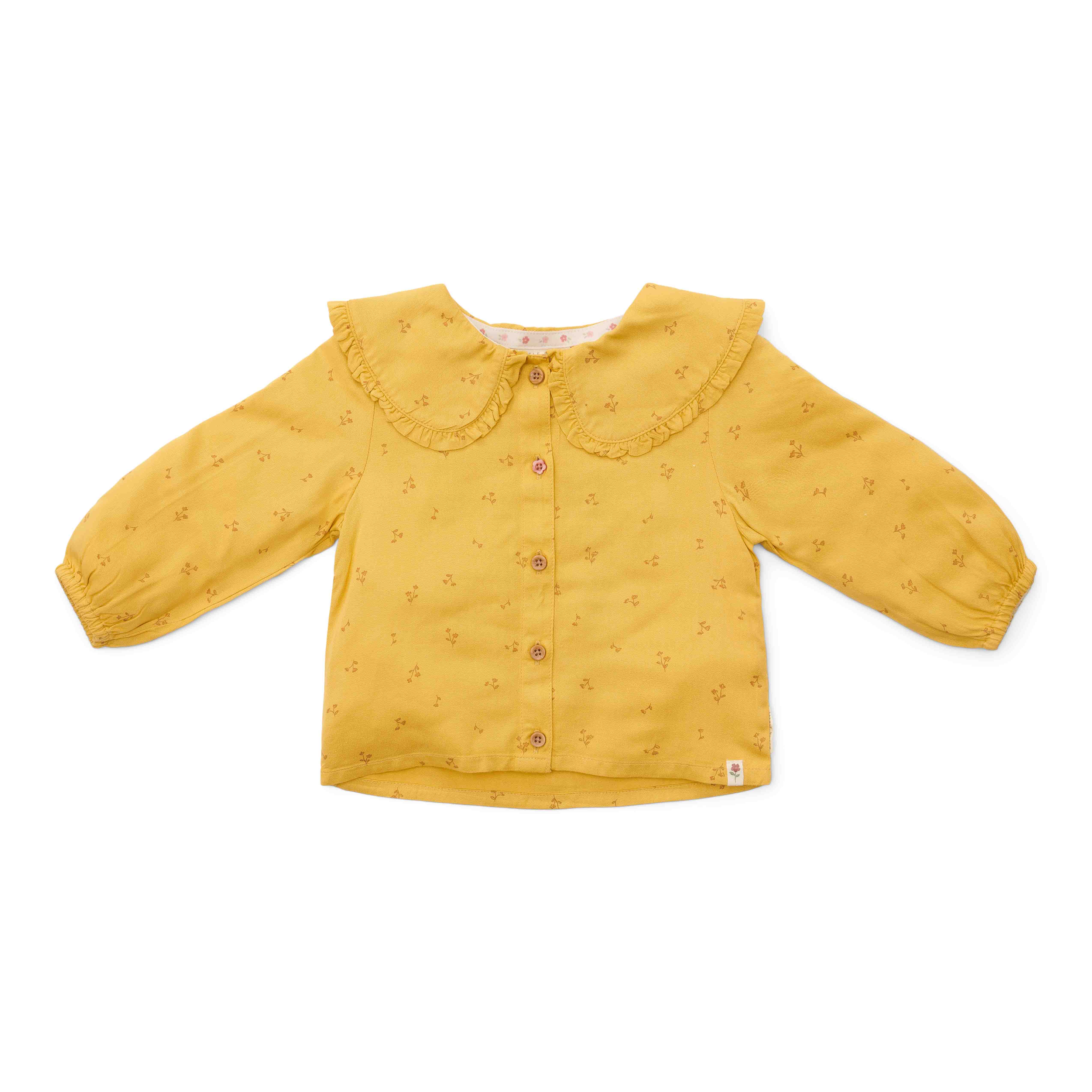 Bluse Warm Yellow Blooming Flower- Little Farm | Little Dutch