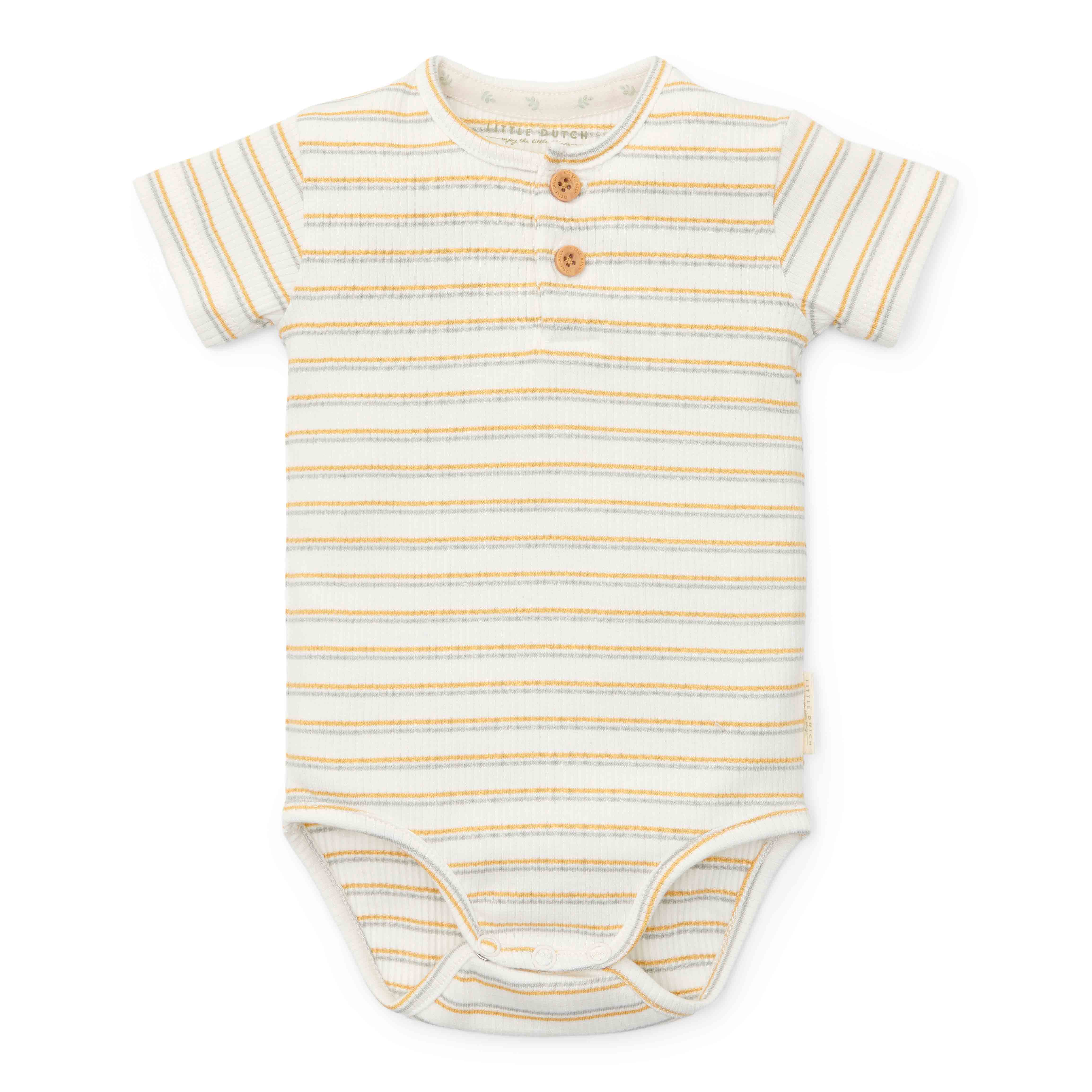 Gestreept rompertje met korte mouwen - Little Farm | Little Dutch