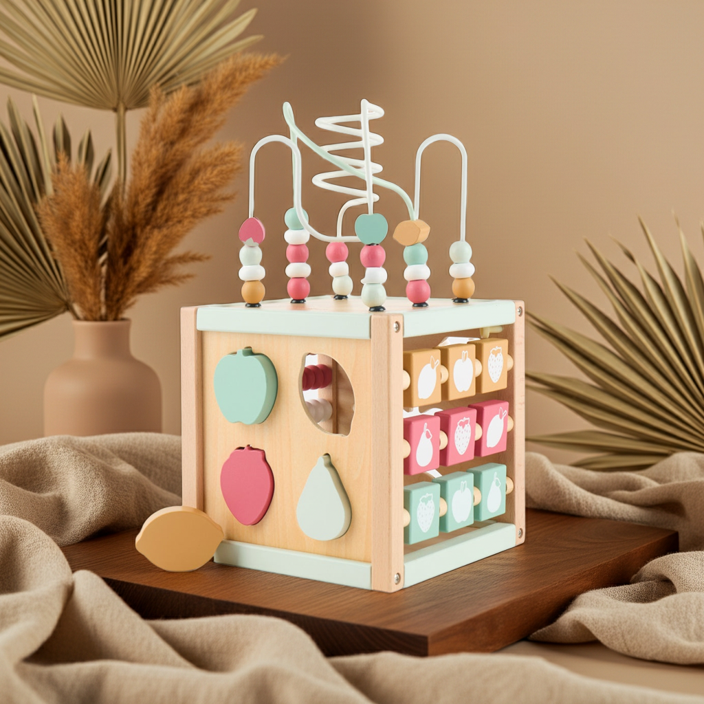 Motorikwürfel Berry Holz | bieco