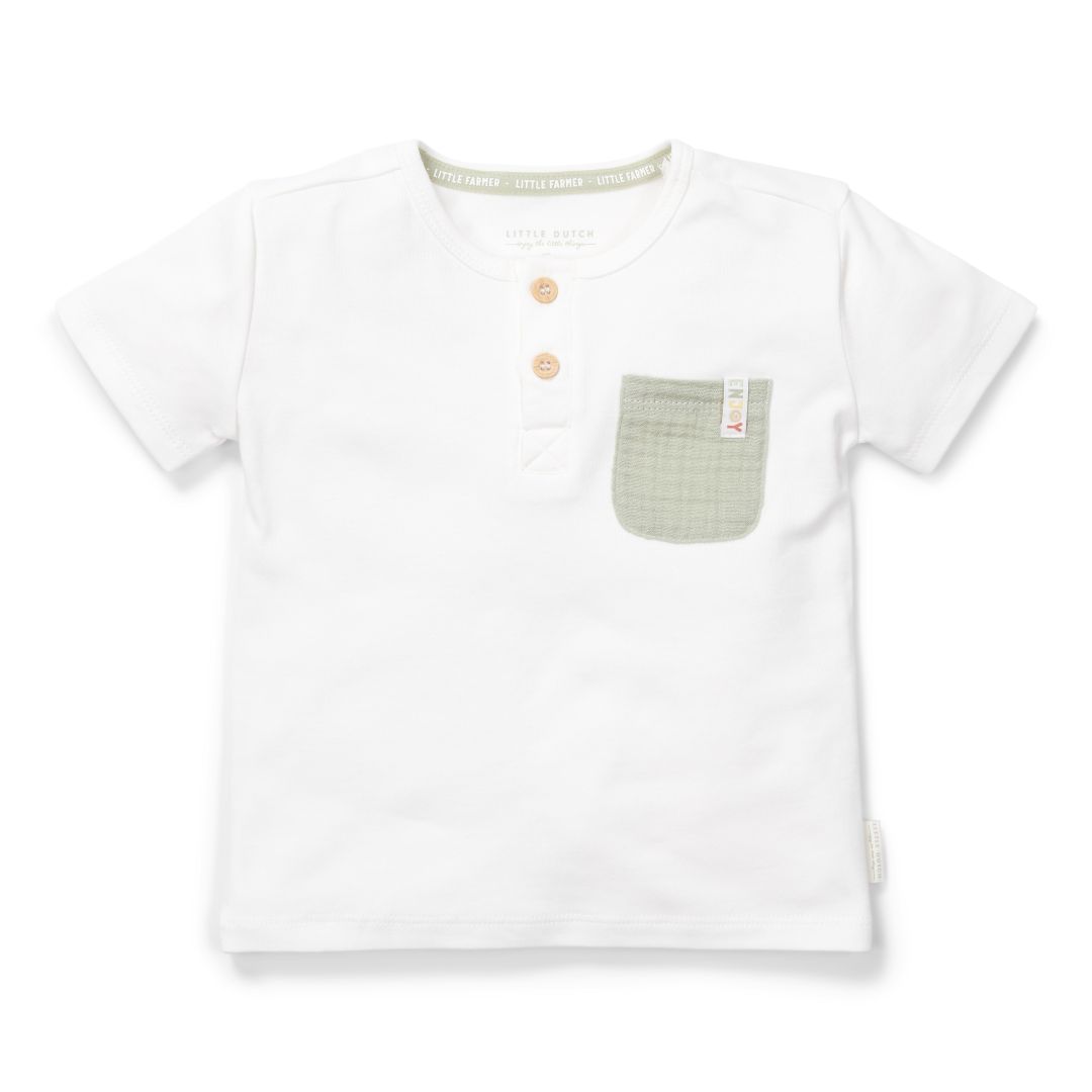 T-Shirt kurzarm weiß Farm Life | Little Dutch