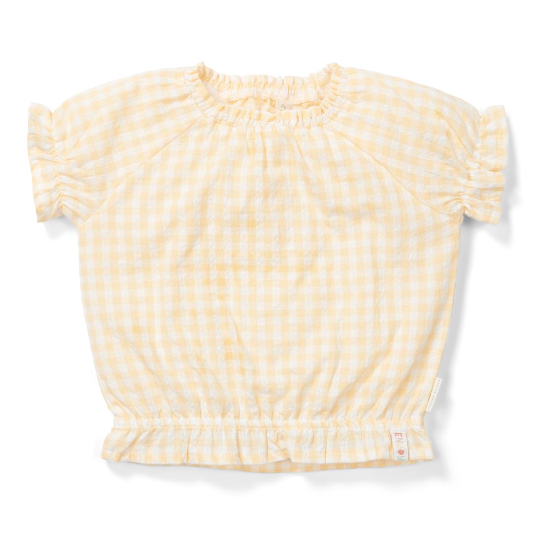 Bluse kurzarm Sunshine Checks | Little Dutch