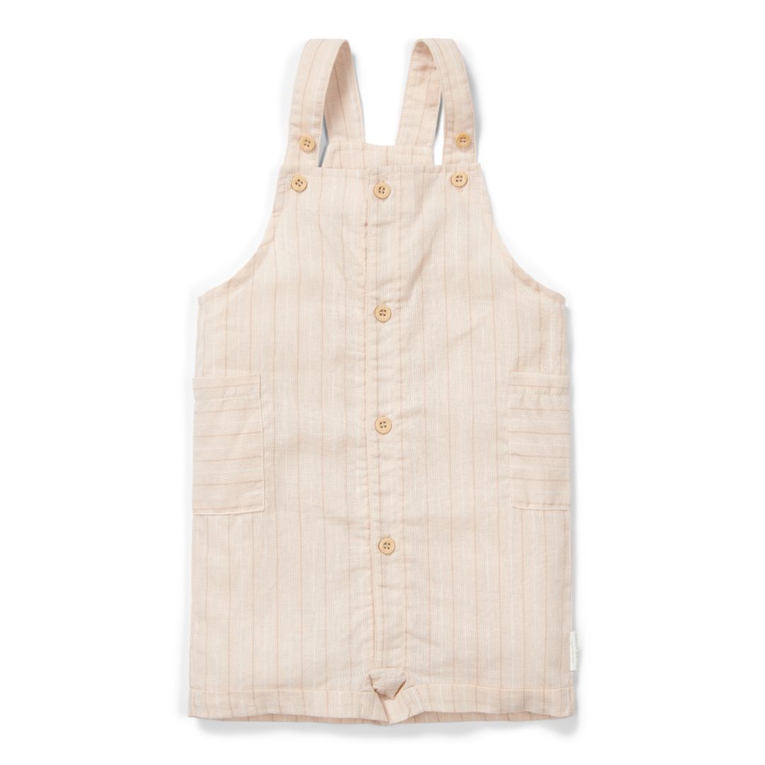Kurze Latzhosen Sand Stripes | Little Dutch