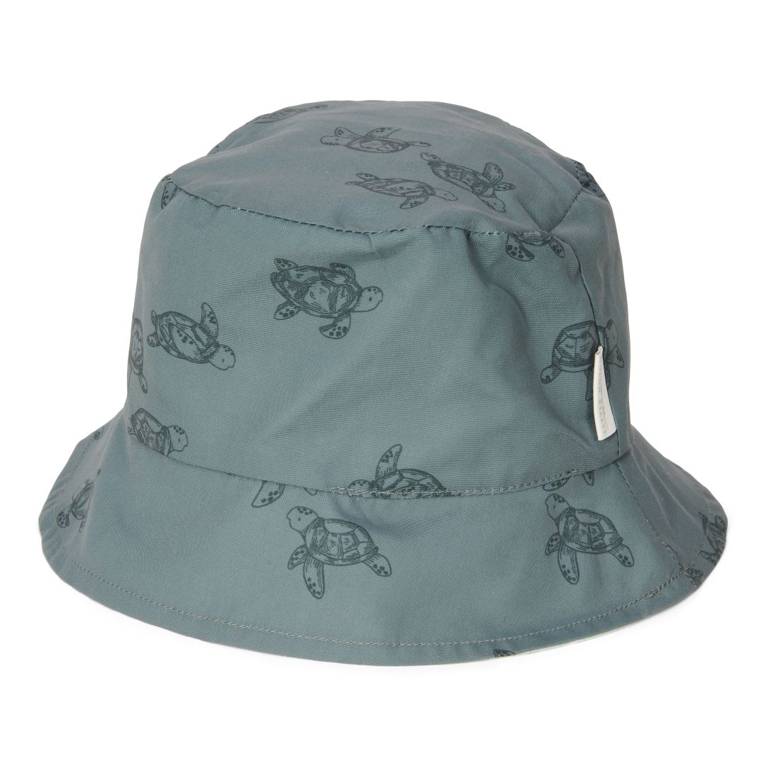 Zonnehoed omkeerbaar Fresh Greens / Turtle Island maat 1 | Little Dutch