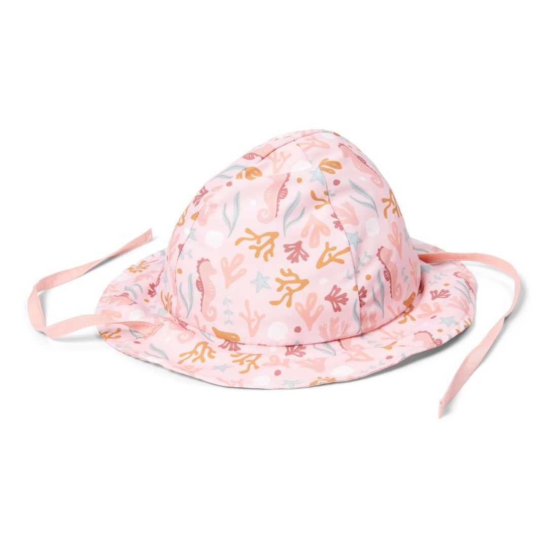 Zonnehoed omkeerbaar Zeester Roze / Ocean Dreams Roze maat 2 | Little Dutch