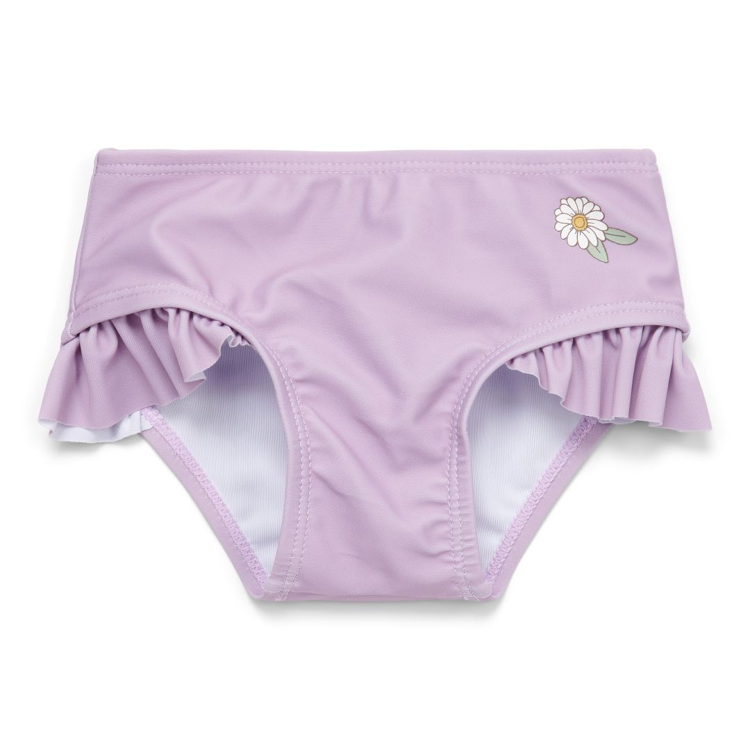 Ruffled swim shorts in mauve | Little Dutch