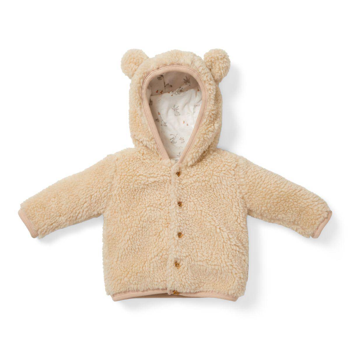 Teddy-Jacke Baby Bunny, Sand | Little Dutch