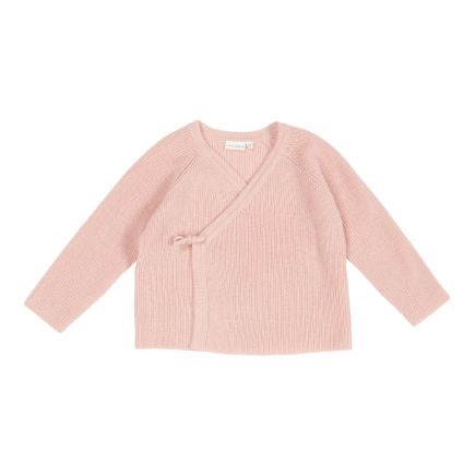 Wickelstrickjacke Essential Pure Soft Pink | Little Dutch