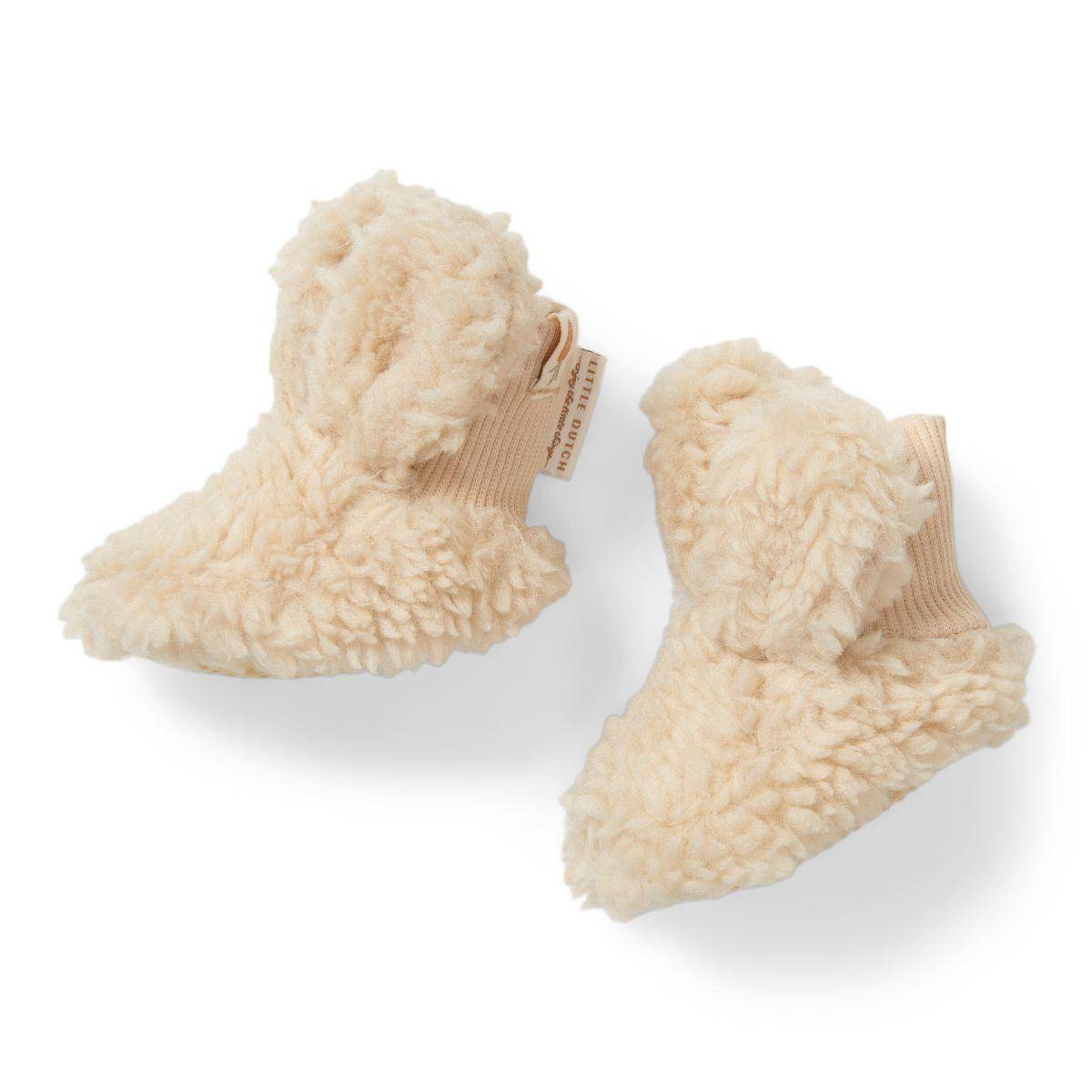 Teddy baby shoes Bunny, sand - size 1 | Little Dutch
