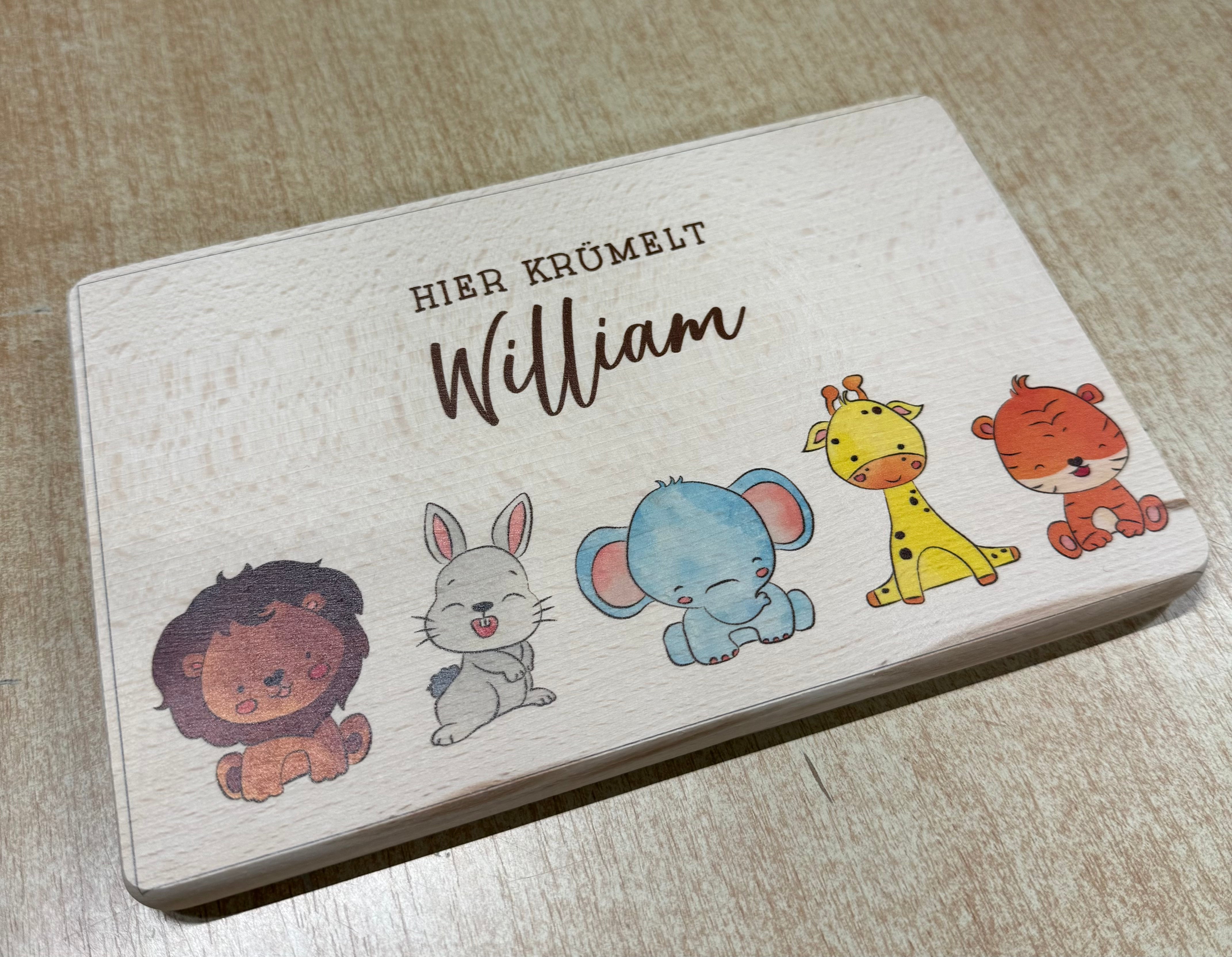 Frühstücksbrettchen| B-Ware mit Name "William" personalisert