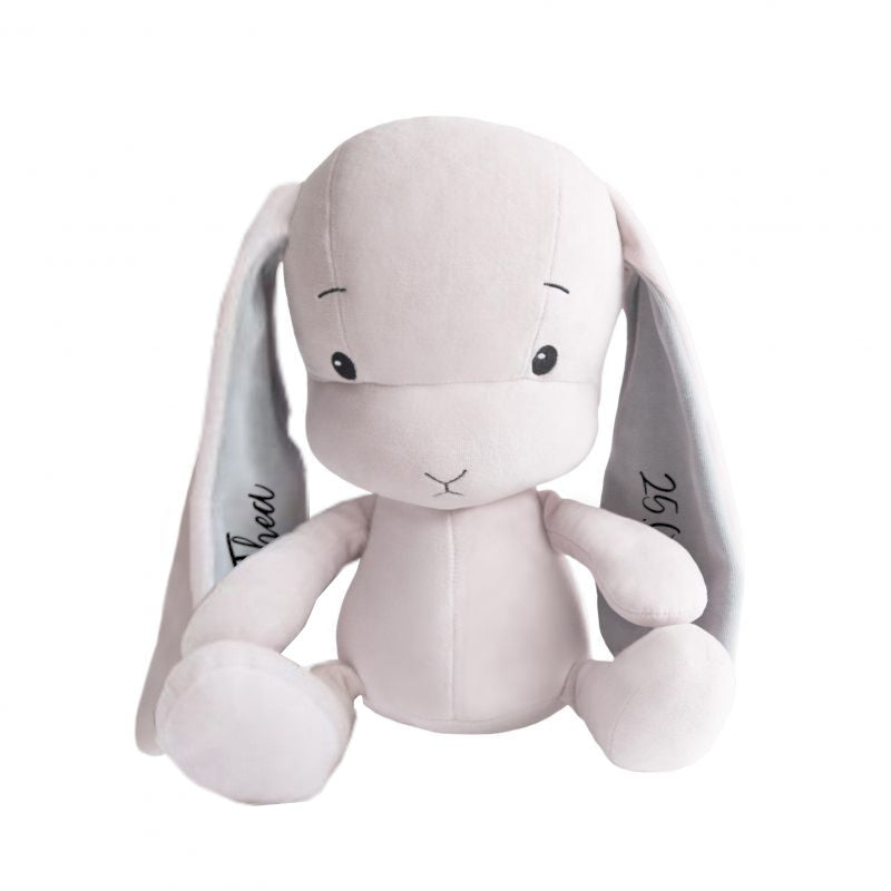 Kuscheltier Hase 50 cm, rosa / Ohren grau | Effiki