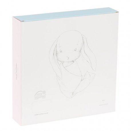 Musselintuch 2er Set 115 x 115 cm blau | Effiki