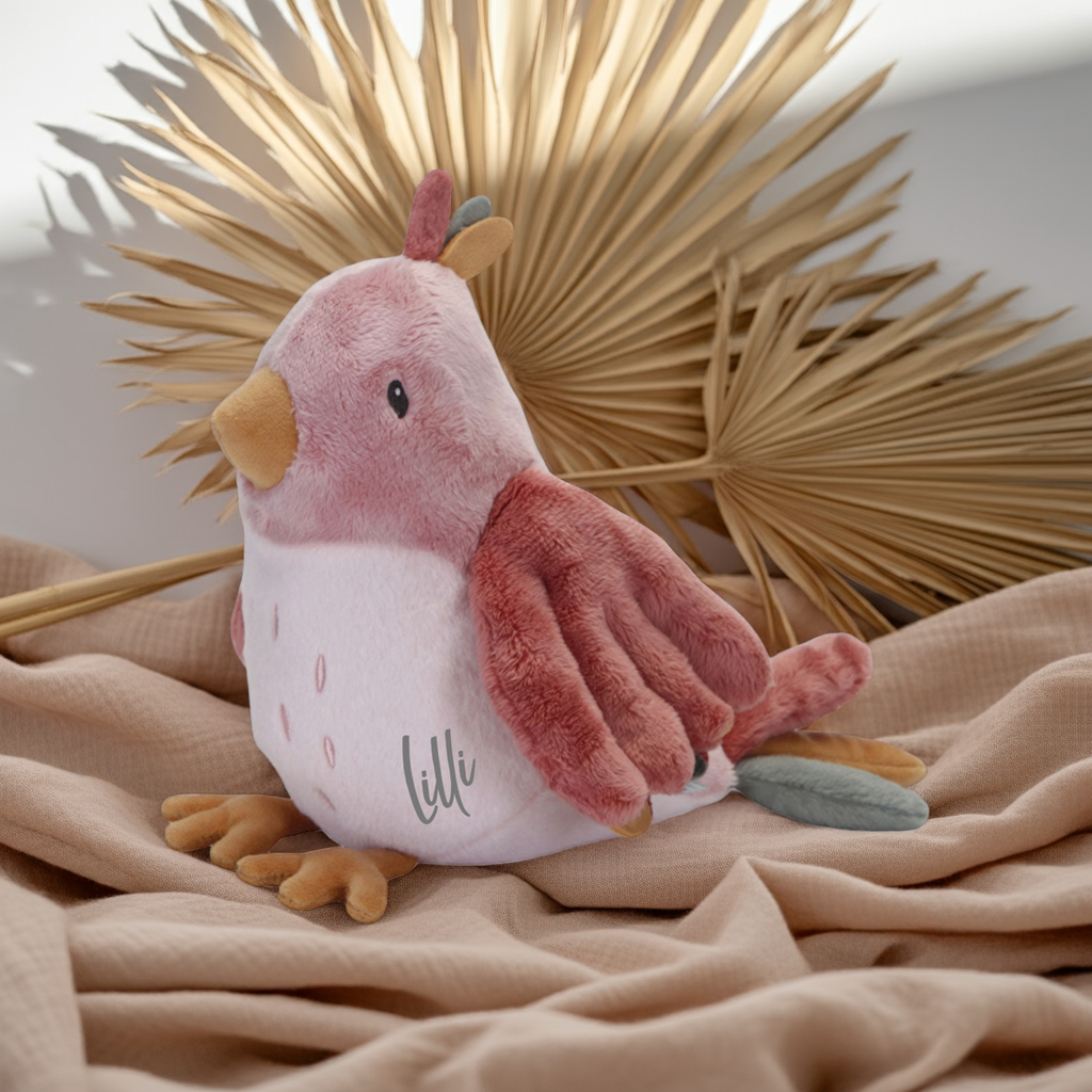 Kuscheltier Vogel Flowers & Butterflies | Little Dutch