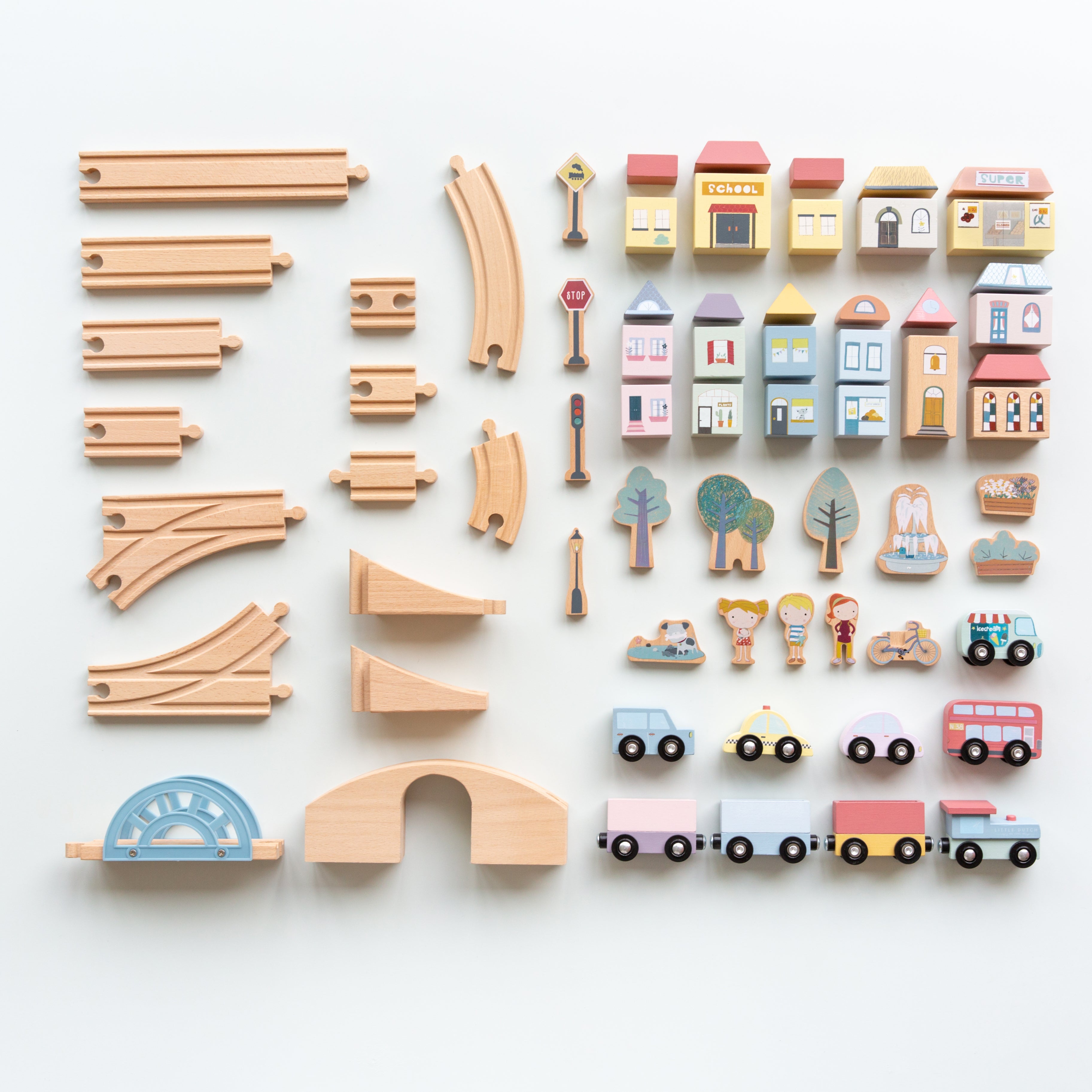 Holz-Eisenbahn Railway Collection - Starterset XXL | Little Dutch